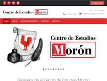 Tablet Screenshot of centrodeestudiosmoron.com